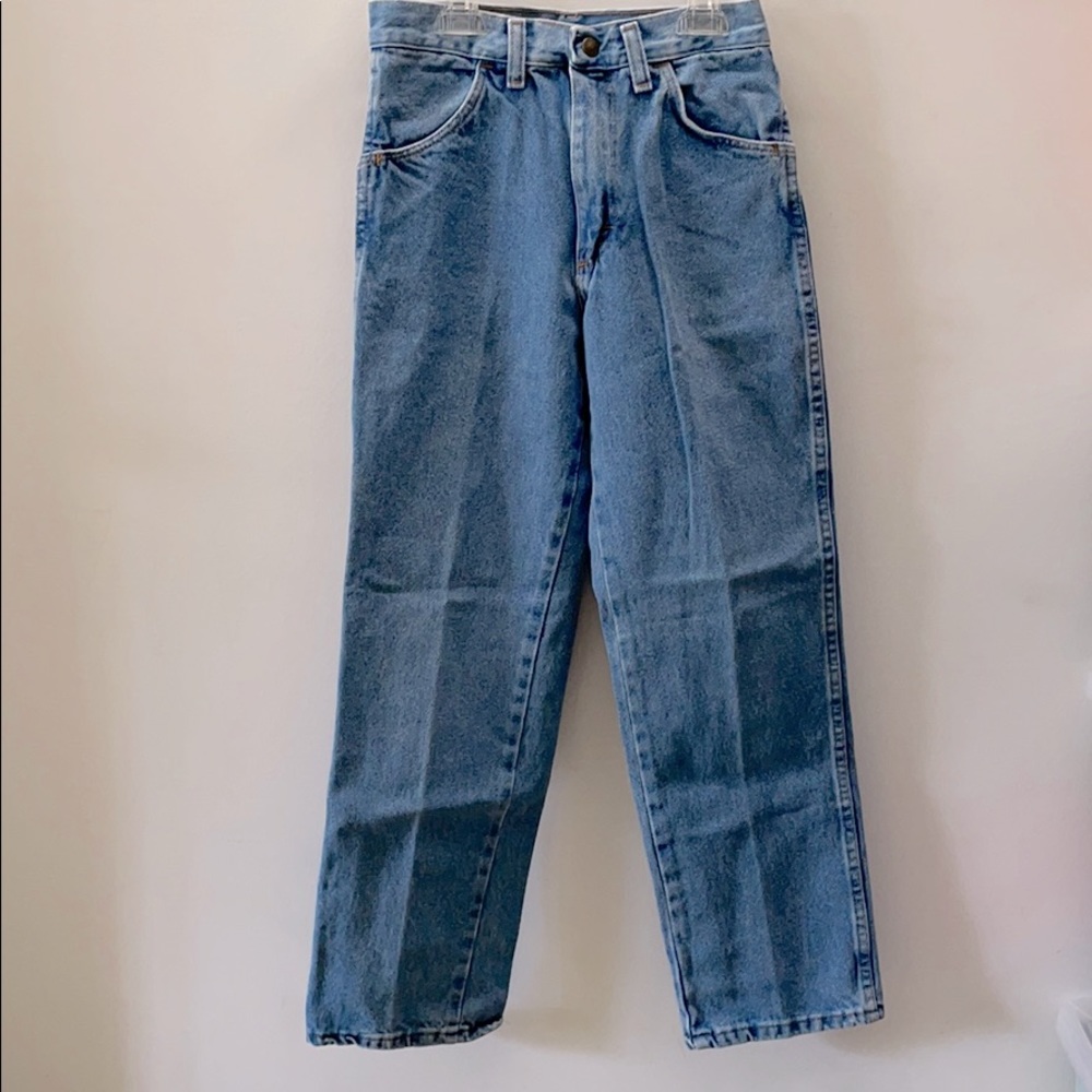 Rustler Light Wash Mom Jeans